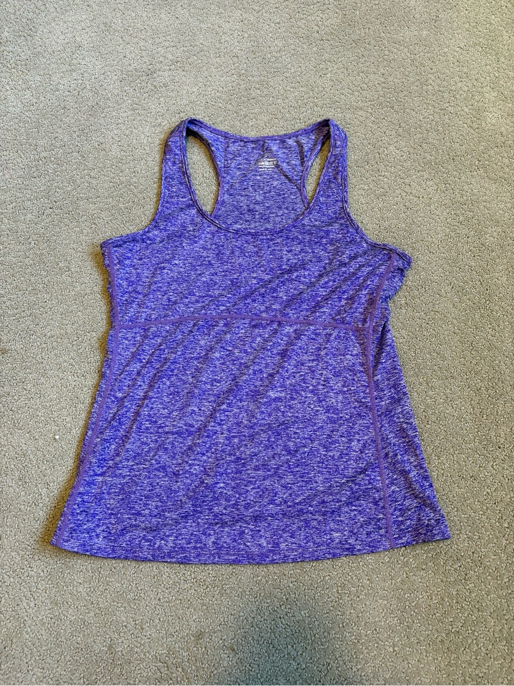 Women’s Purple Heather Racerback Tank Top